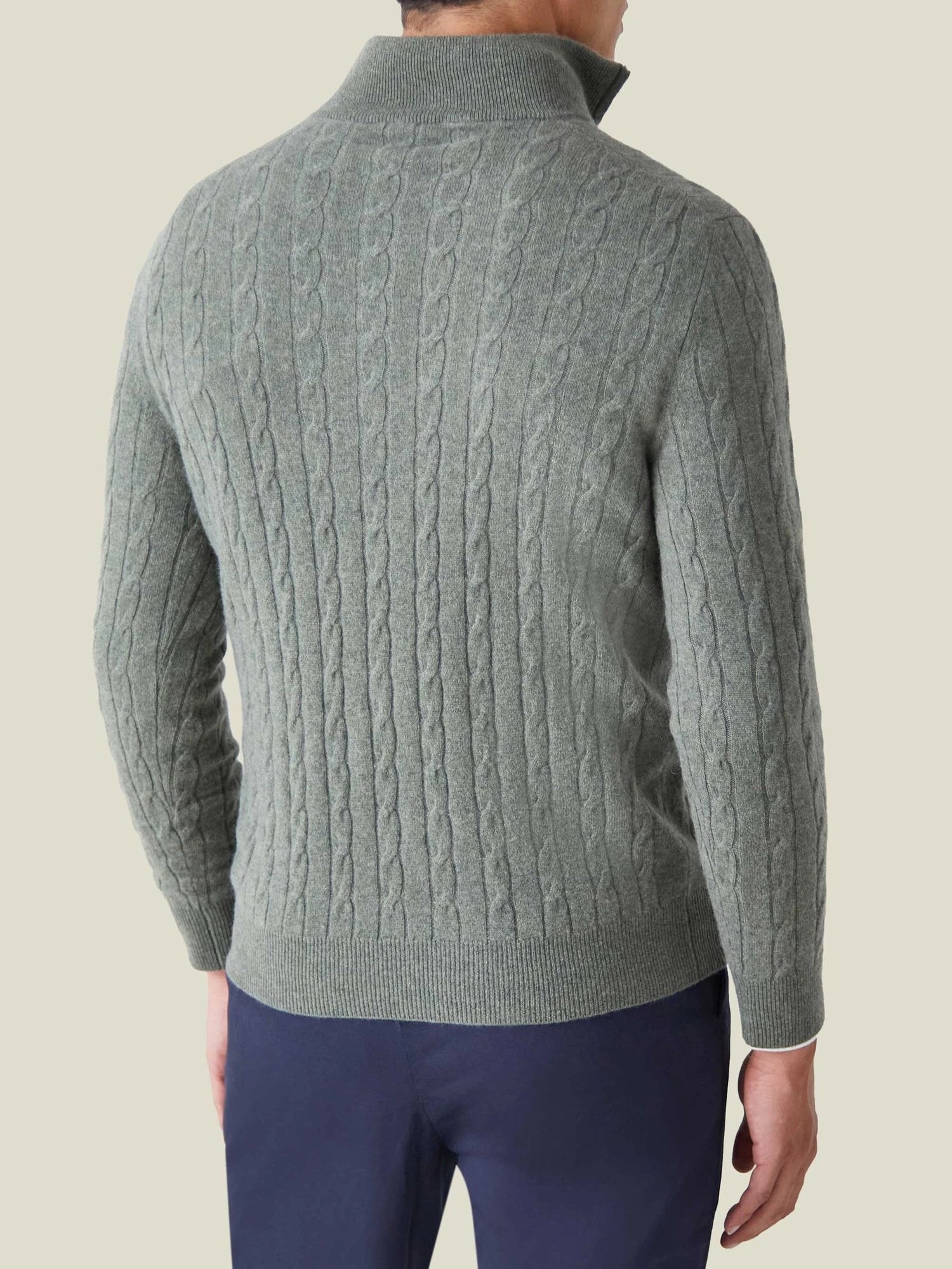 WOOLEN Quarter-Zip Jumper